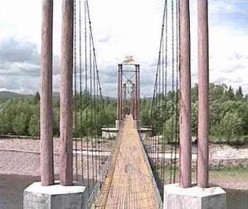 公园内的吊桥